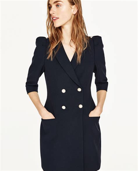 navy blazer dress zara.